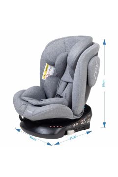 CADEIRA DE CARRO  L'ÚNICA  GRUPO 0+, I, II E III C/ISOFIX GIRO 360°  - HB636-0